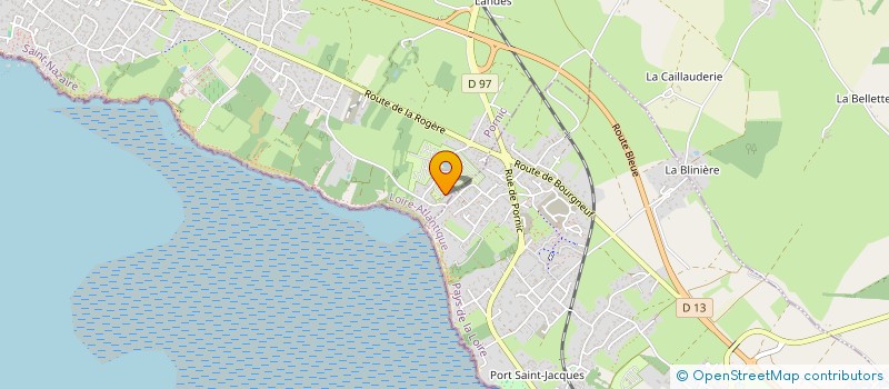 localisation de l'entreprise LA BOUTINARDIERE à PORNIC