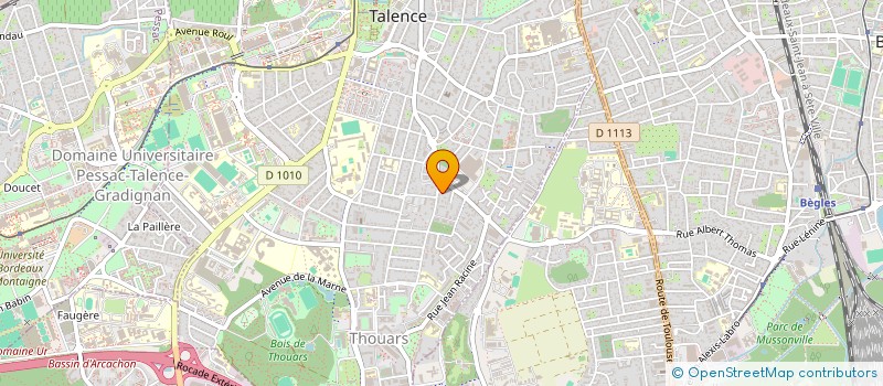 localisation de l'entreprise LA BOUTIQUE 10  TALENCE