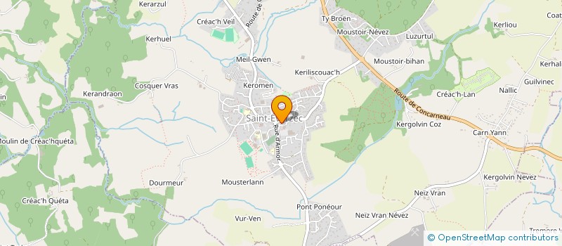 localisation de l'entreprise LA BOUTIQUE 29170 à SAINT-EVARZEC