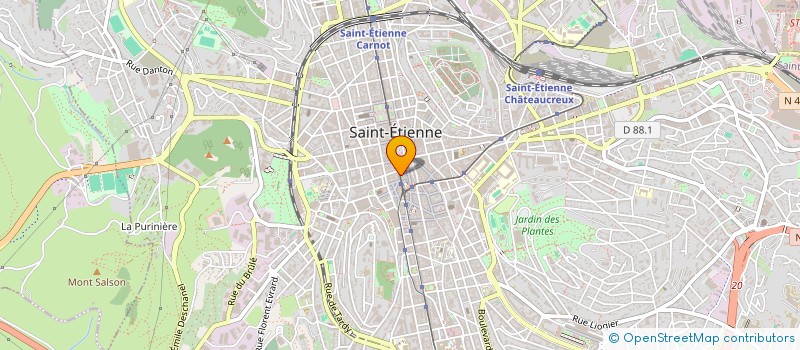 localisation de l'entreprise LA BOUTIQUE  SAINT-ETIENNE