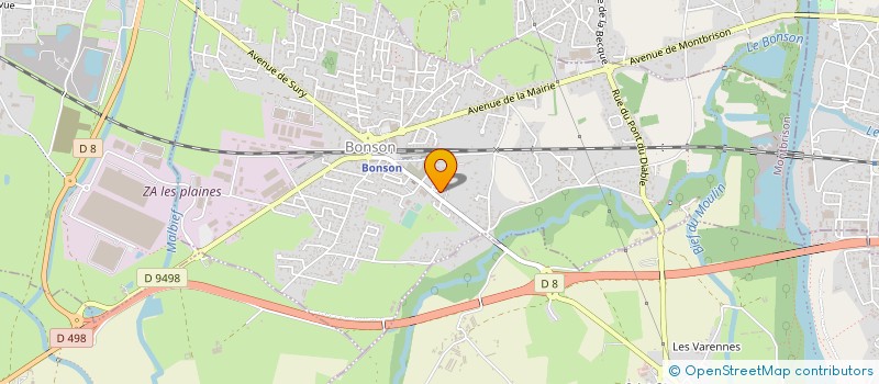 localisation de l'entreprise LA BOUTIQUE à BONSON