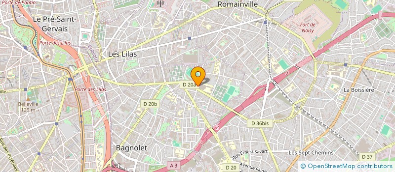 localisation de l'entreprise LA BOUTIQUE à BAGNOLET