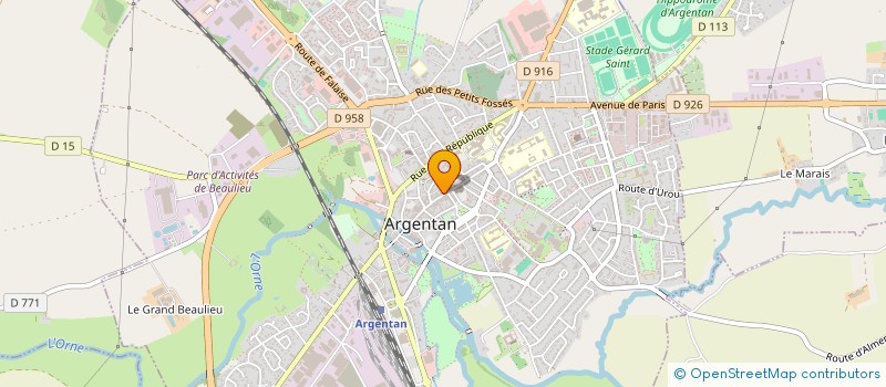 localisation de l'entreprise LA BOUTIQUE 61  ARGENTAN