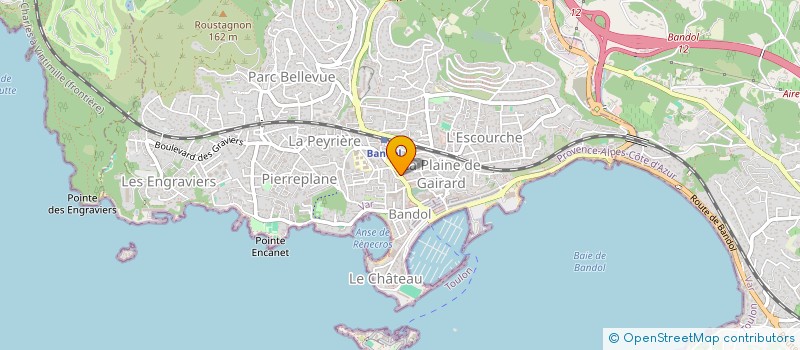 localisation de l'entreprise LA BOUTIQUE à BANDOL