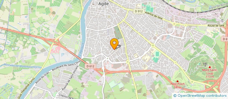 localisation de l'entreprise LA BOUTIQUE ATYPIQUE  AGDE