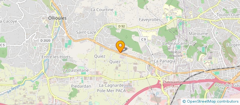 localisation de l'entreprise LA BOUTIQUE AUX DRAGEES à OLLIOULES