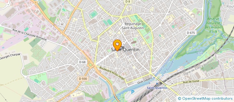 localisation de l'entreprise LA BOUTIQUE BLANCHE à SAINT-QUENTIN