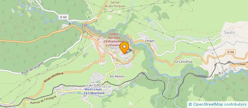 localisation de l'entreprise LA BOUTIQUE CATALANE SARL à MONT-LOUIS