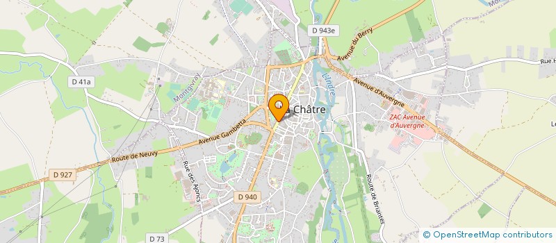 localisation de l'entreprise LA BOUTIQUE D'ANGEL à LA CHATRE