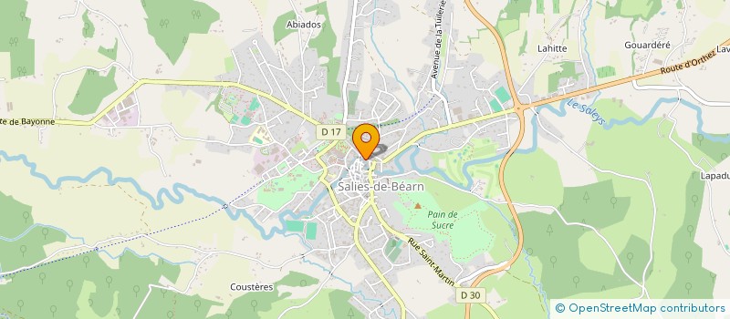 localisation de l'entreprise LA BOUTIQUE D'AURE  SALIES-DE-BEARN