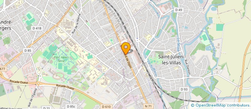 localisation de l'entreprise LA BOUTIQUE D'ELODIE  SAINT-JULIEN-LES-VILLAS