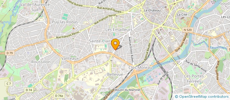 localisation de l'entreprise LA BOUTIQUE DE BEL AIR  LIMOGES