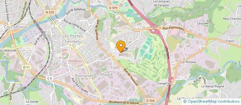 localisation de l'entreprise LA BOUTIQUE DE CHENIEUX à LIMOGES