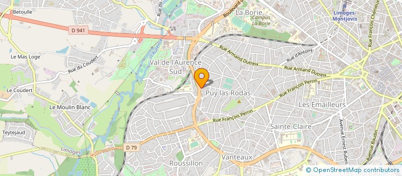 localisation de l'entreprise LA BOUTIQUE DE LANDOUGE à LIMOGES