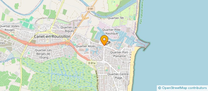 localisation de l'entreprise LA BOUTIQUE DE ROSA  CANET-EN-ROUSSILLON