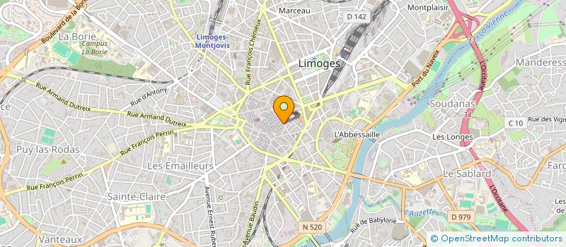 localisation de l'entreprise LA BOUTIQUE DE SOPHIE à LIMOGES