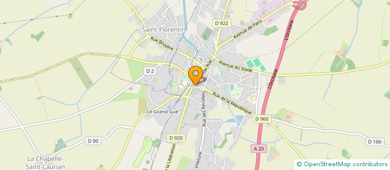 localisation de l'entreprise LA BOUTIQUE- DE VATAN à VATAN