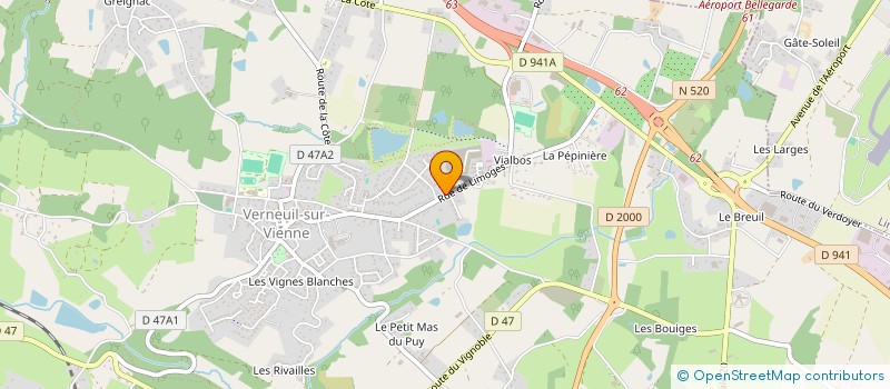 localisation de l'entreprise LA BOUTIQUE DE VERNEUIL à VERNEUIL-SUR-VIENNE