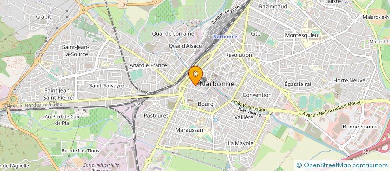 localisation de l'entreprise LA BOUTIQUE DE ZOE à NARBONNE