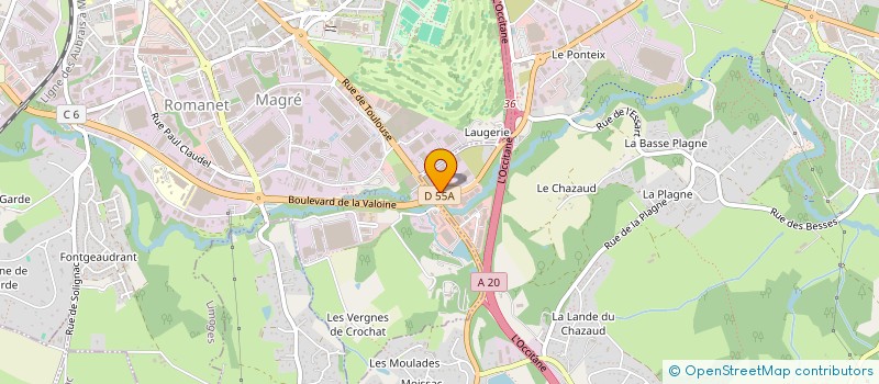 localisation de l'entreprise LA BOUTIQUE DES ARTISANS REUNIS à FEYTIAT
