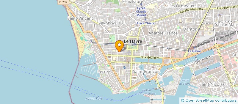 localisation de l'entreprise LA BOUTIQUE DES GENS HEUREUX à LE HAVRE