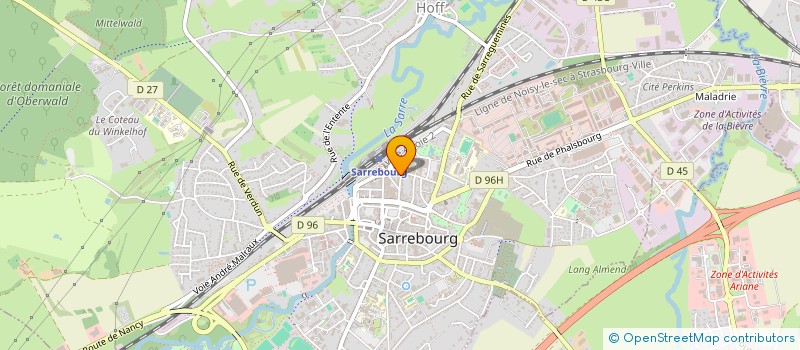 localisation de l'entreprise LA BOUTIQUE DES JEUX VIDEOS  SARREBOURG