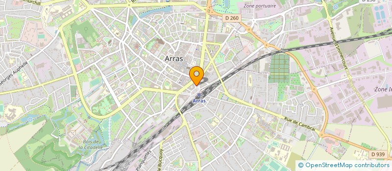 localisation de l'entreprise LA BOUTIQUE DES VACANCES à ARRAS