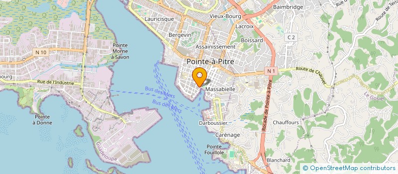 localisation de l'entreprise LA BOUTIQUE DESIR  POINTE-A-PITRE