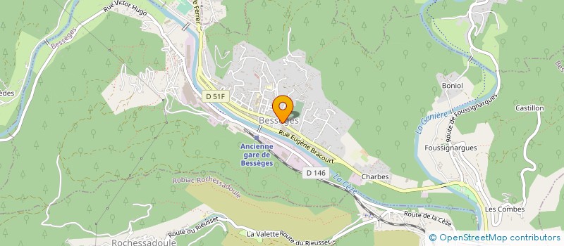 localisation de l'entreprise LA BOUTIQUE DU BRICOLAGE  BESSEGES