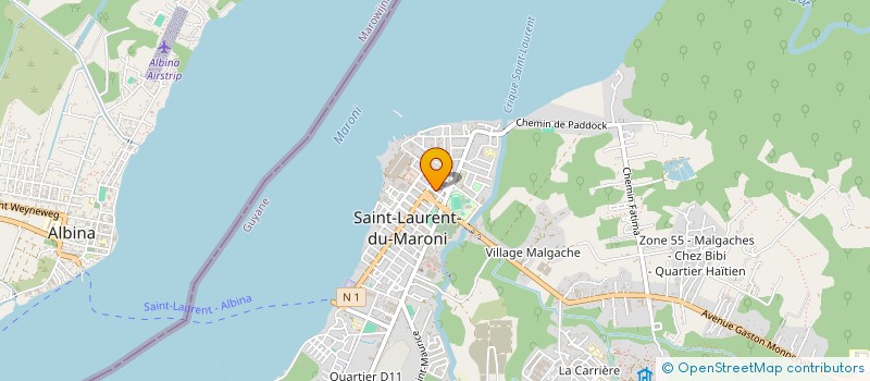 localisation de l'entreprise LA BOUTIQUE DU CADEAUX à SAINT-LAURENT-DU-MARONI