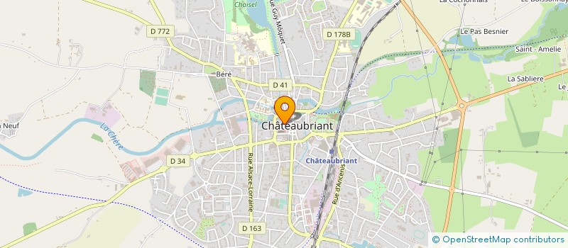 localisation de l'entreprise LA BOUTIQUE DU CADRE  CHATEAUBRIANT