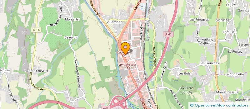 localisation de l'entreprise LA BOUTIQUE DU CARRELAGE à CHAMBERY