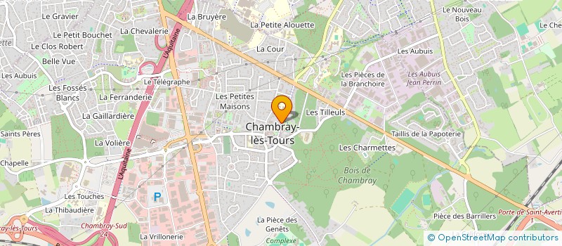 localisation de l'entreprise LA BOUTIQUE DU COEUR  CHAMBRAY-LES-TOURS