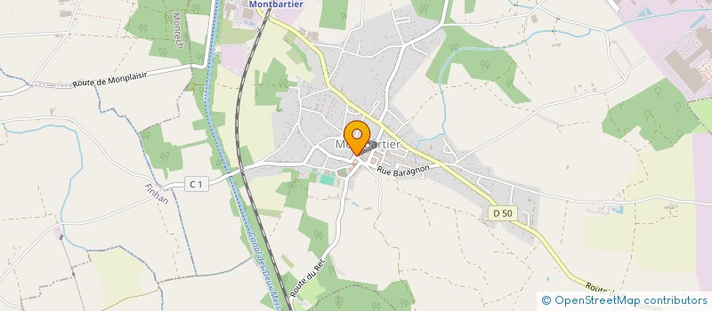 localisation de l'entreprise LA BOUTIQUE DU COEUR CHEZ CLAUDIE  MONTBARTIER