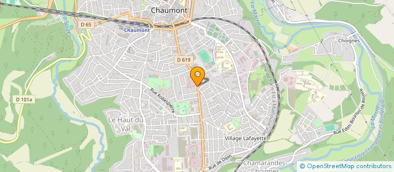 localisation de l'entreprise LA BOUTIQUE DU CYCLE à CHAUMONT