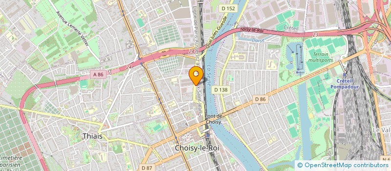 localisation de l'entreprise LA BOUTIQUE DU DENTISTE  CHOISY-LE-ROI