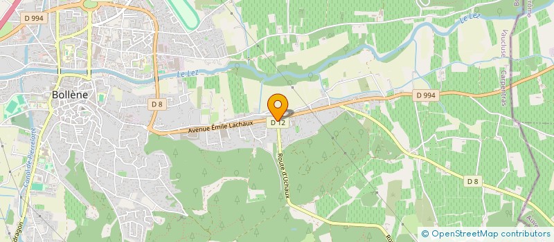 localisation de l'entreprise LA BOUTIQUE DU MAS DE LACHAUX à BOLLENE