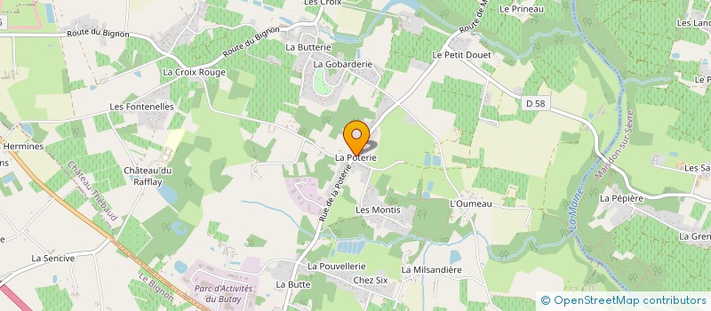 localisation de l'entreprise LA BOUTIQUE DU MONOI à CHATEAU-THEBAUD