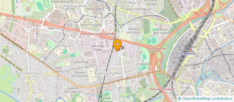 localisation de l'entreprise LA BOUTIQUE DU PERSONNEL DE STRASBOURG à STRASBOURG