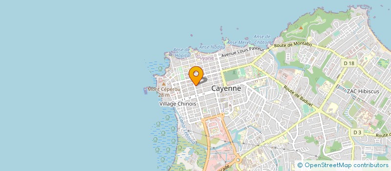 localisation de l'entreprise LA BOUTIQUE DU SOLEIL à CAYENNE