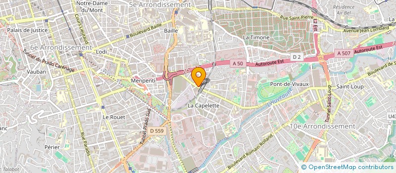 localisation de l'entreprise LA BOUTIQUE DU VERSEAU à MARSEILLE