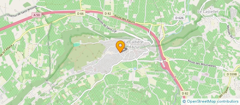 localisation de l'entreprise LA BOUTIQUE DU VISUEL  LA CADIERE-D'AZUR