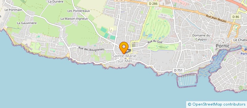 localisation de l'entreprise LA BOUTIQUE EFFET MER  PORNIC