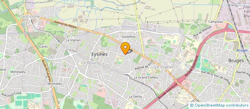 localisation de l'entreprise LA BOUTIQUE GOLF à EYSINES