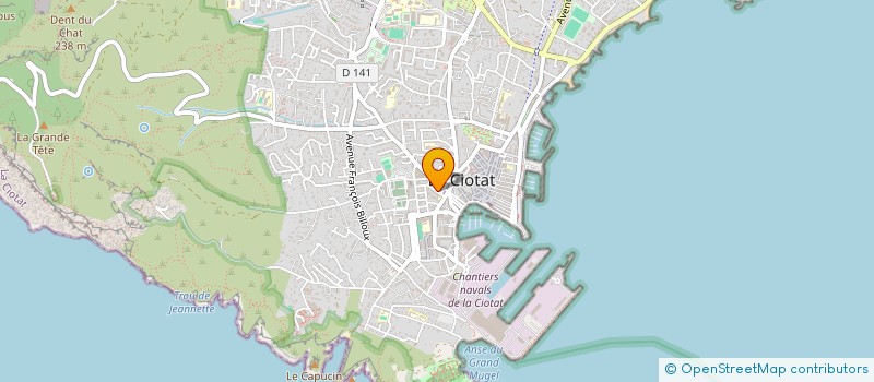 localisation de l'entreprise LA BOUTIQUE M à LA CIOTAT