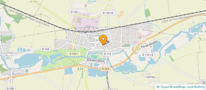 localisation de l'entreprise LA BOUTIQUE MOON à COURVILLE-SUR-EURE
