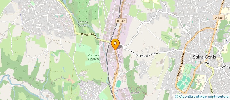 localisation de l'entreprise LA BOUTIQUE OFFICIELLE.COM à CHAPONOST