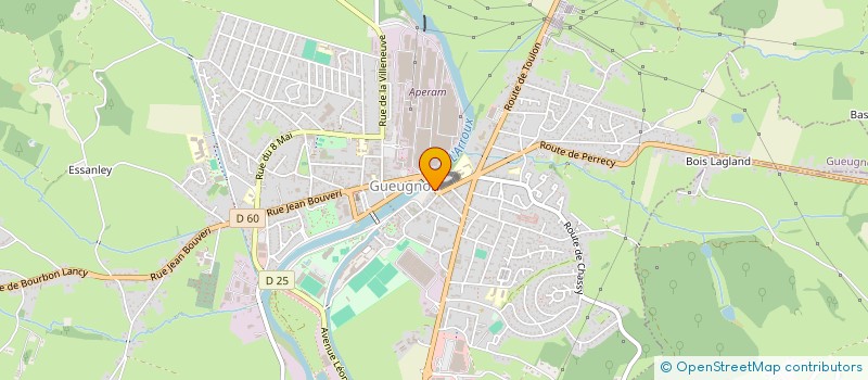 localisation de l'entreprise LA BOUTIQUE PARTAGEE  GUEUGNON