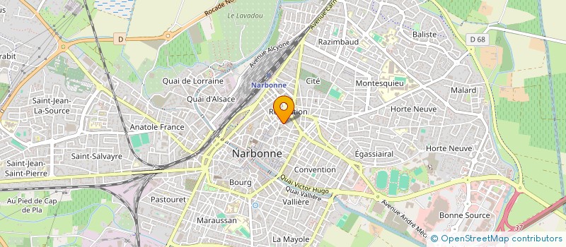 localisation de l'entreprise LA BOUTIQUE SAINT JUST  NARBONNE