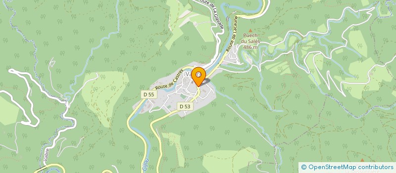 localisation de l'entreprise LA BOUTIQUE VABRAISE à LACROUZETTE